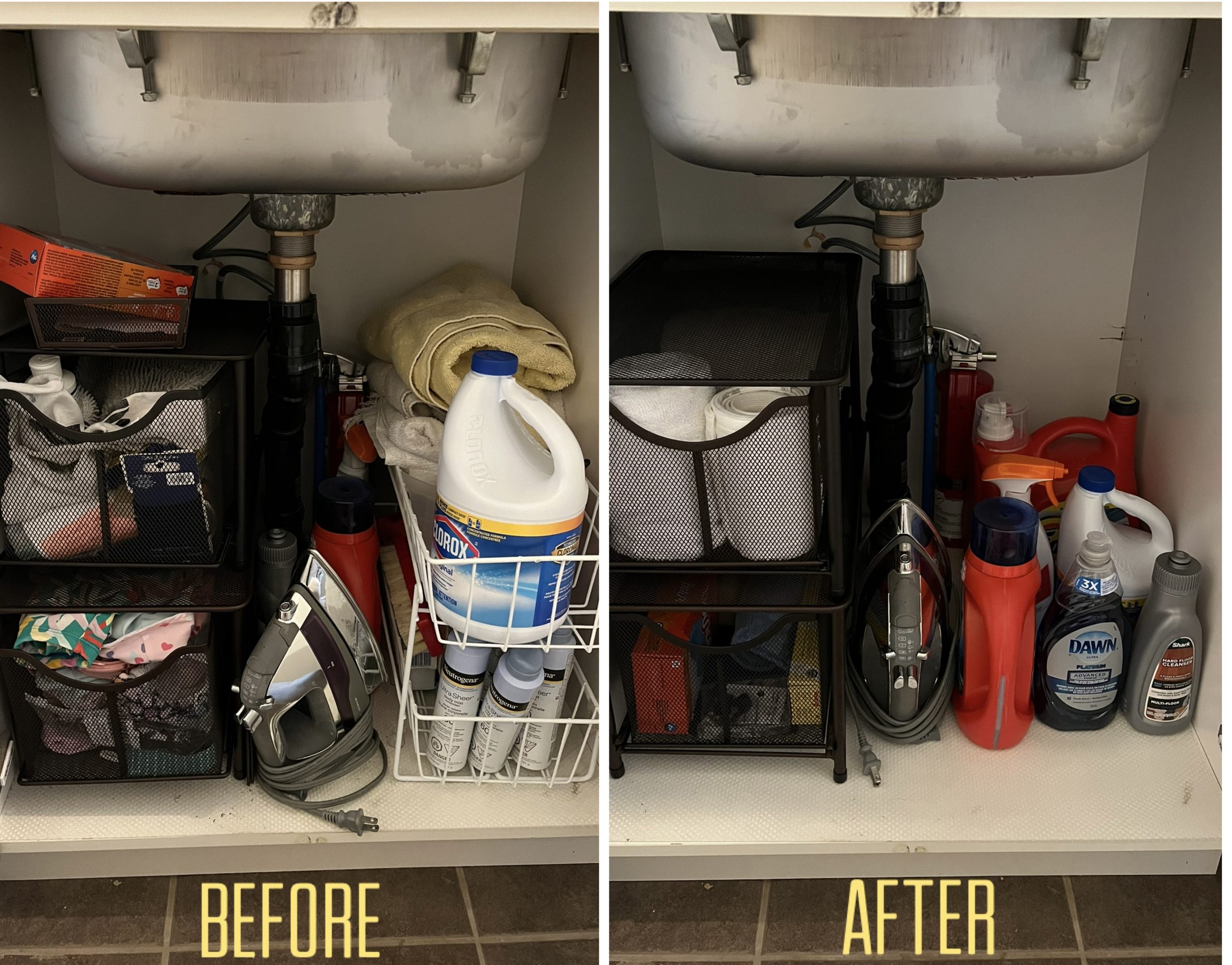 Client-approved transformation images, illustrating the journey to a clutter-free home with sustainable habits.