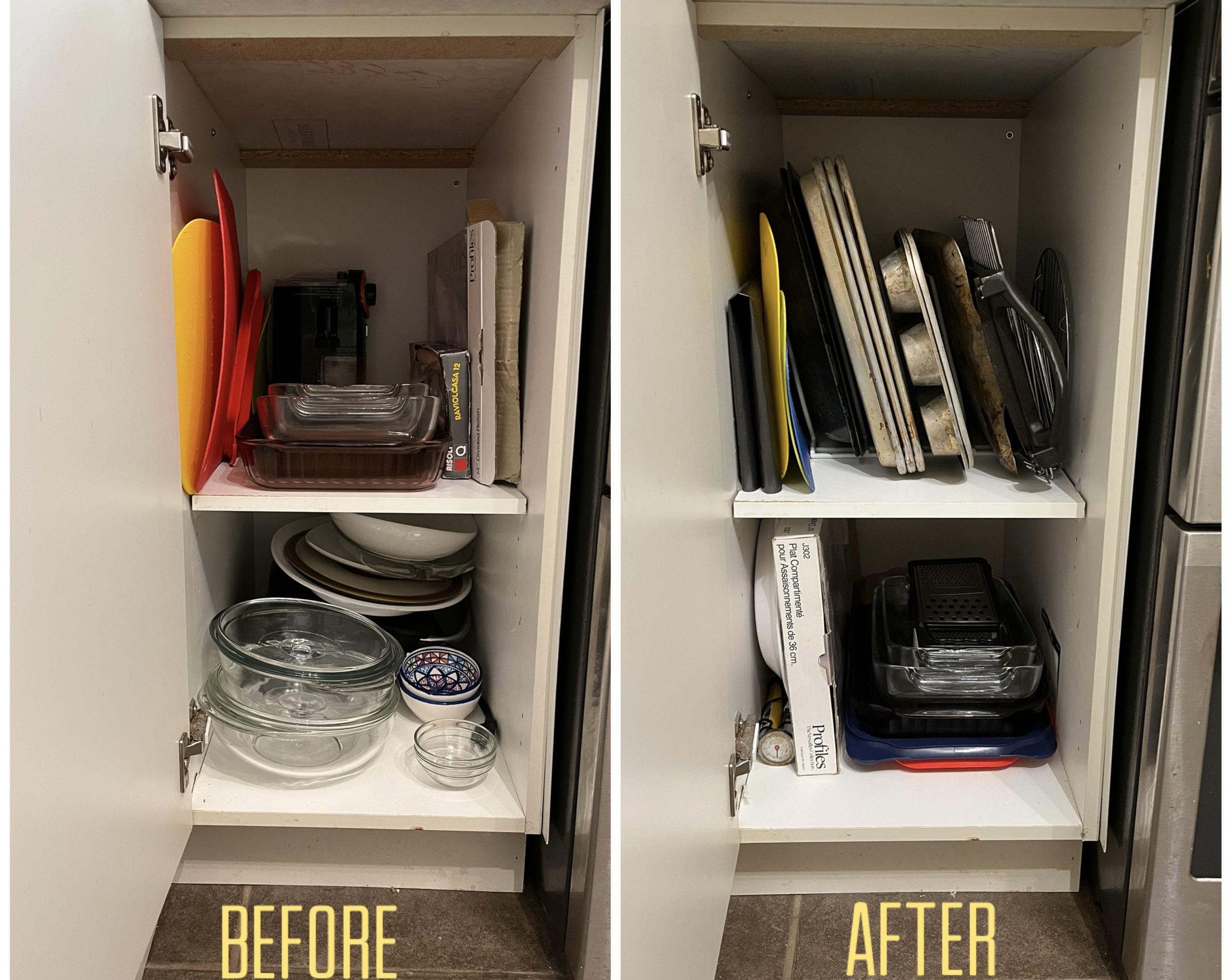 Client-approved photos of decluttered spaces, illustrating the journey toward sustainable home organization.